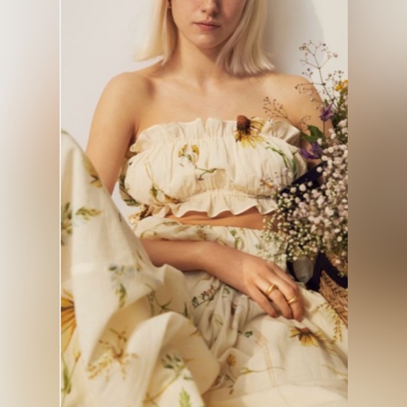 🛑🛑🛑WILD FLOWERS TUBE TOP - Picture 1 of 9